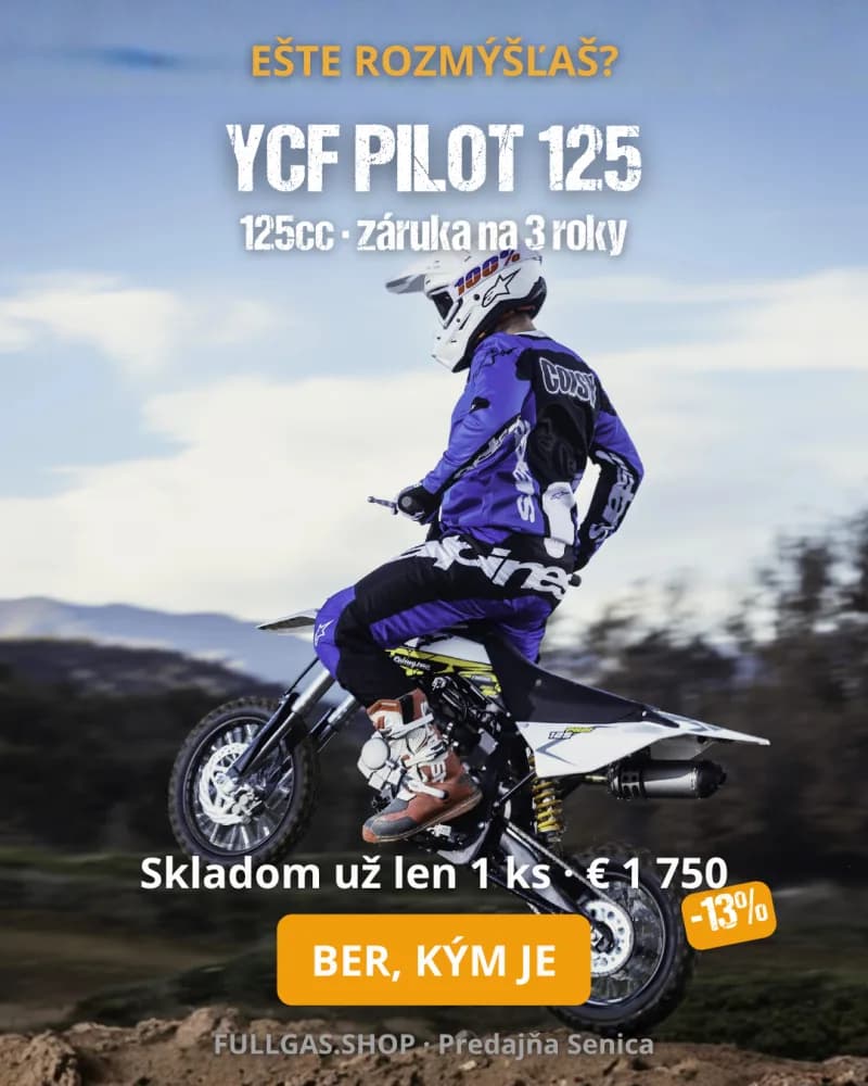 Statika – YCF PILOT 125, záruka na 3 roky