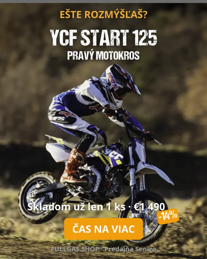 Statika – YCF START 125, pravý motokros