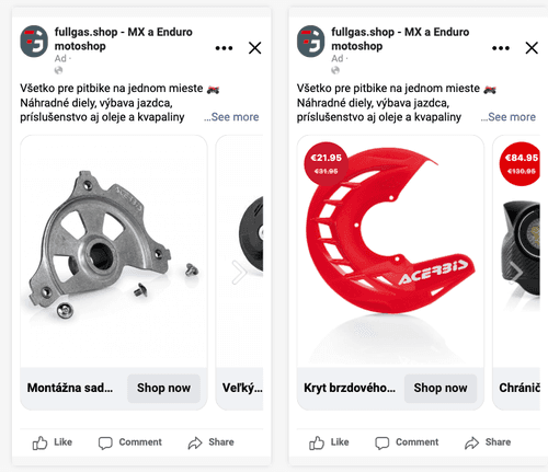 DTRG katalógová reklama Fullgas.shop