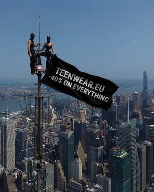 Statická reklama Teenwear
